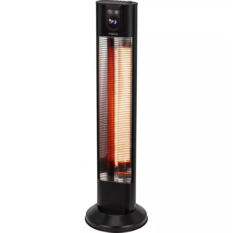 MPM MUG-26 Terrassen-Carbonfaser-Infrarot-Heizstrahler, schwarz