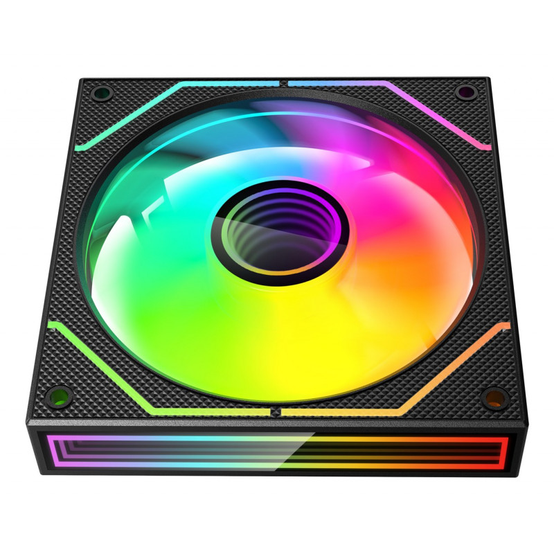 Tacens Mars Gaming MF3DPROX2 12-cm-Computergehäuselüfter, ARGB, Schwarz, 2 Stück