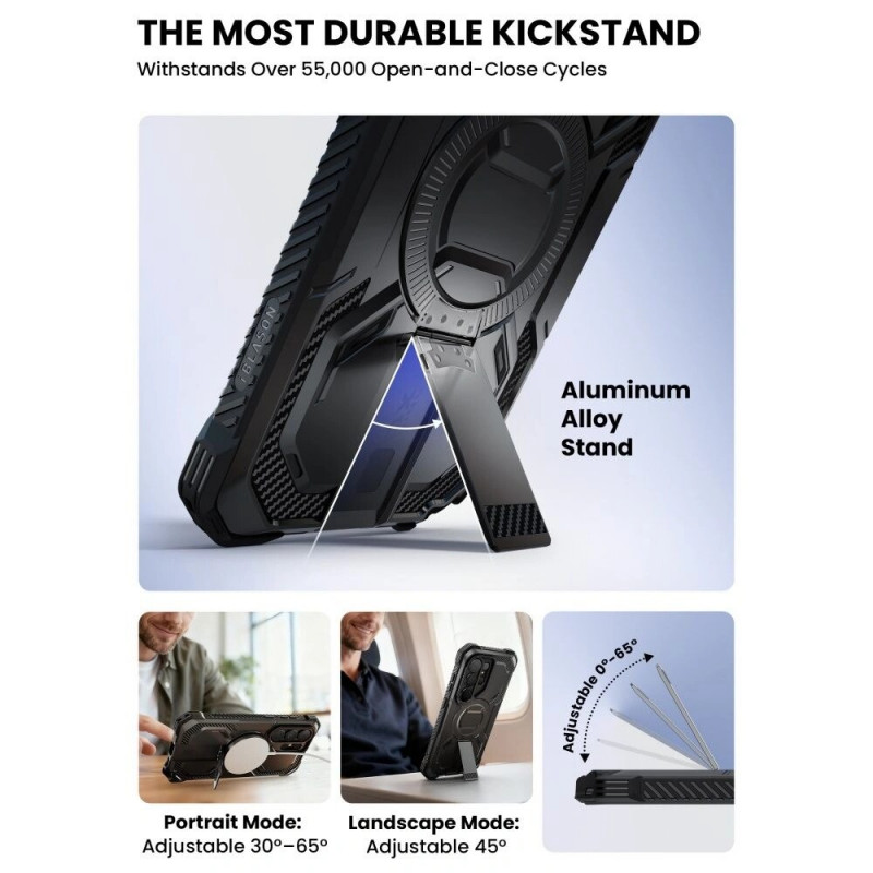 Supcase iBlason ArmorBox Clip Mag MagSafe Hülle für Samsung Galaxy S26 Ultra, Schwarz