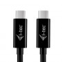 i-tec USB-C-Ladekabel, 1,8 m, USB Power Delivery bis zu 100 W, Schwarz
