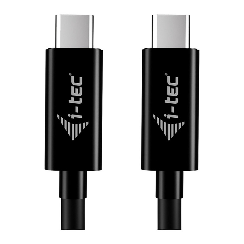 i-tec USB-C-Ladekabel, 1,8 m, USB Power Delivery bis zu 100 W, Schwarz