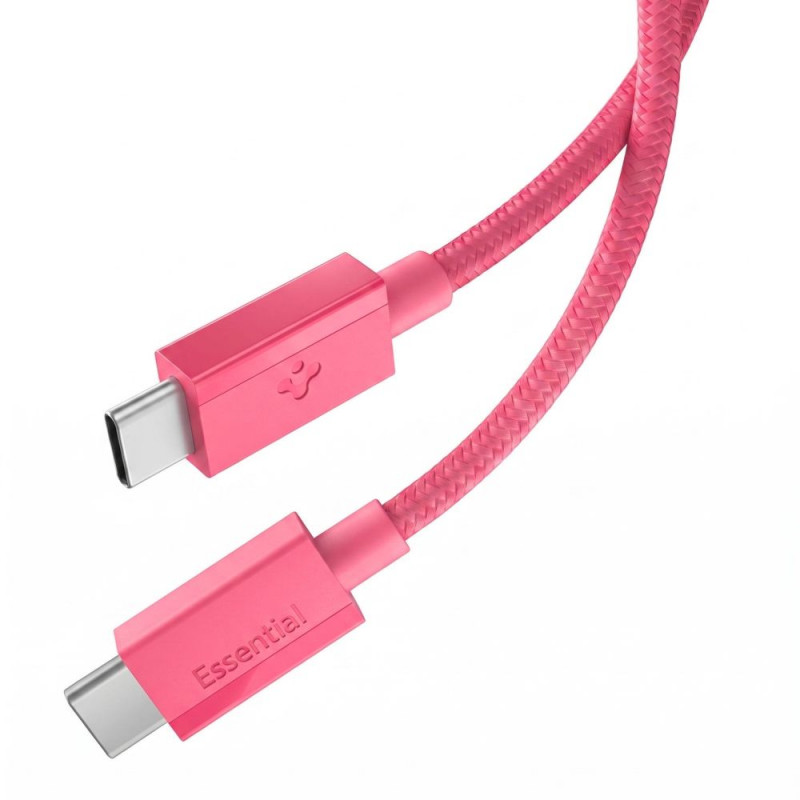 Spigen EB6010CC Essential USB-C-auf-USB-C-Kabel 60W 100 cm, Pink