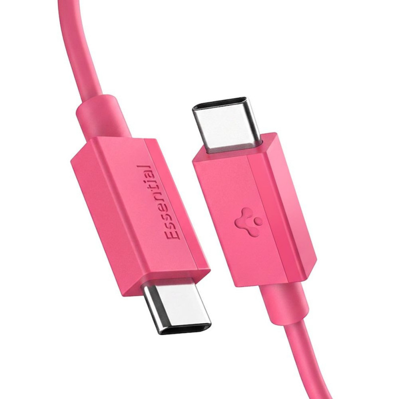 Spigen EB6010CC Essential USB-C-auf-USB-C-Kabel 60W 100 cm, Pink