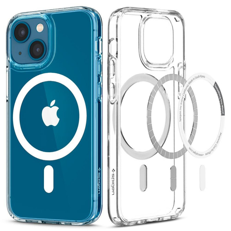 Spigen Ultra Hybrid Mag MagSafe Apple iPhone 13 mini Hülle, Weiß