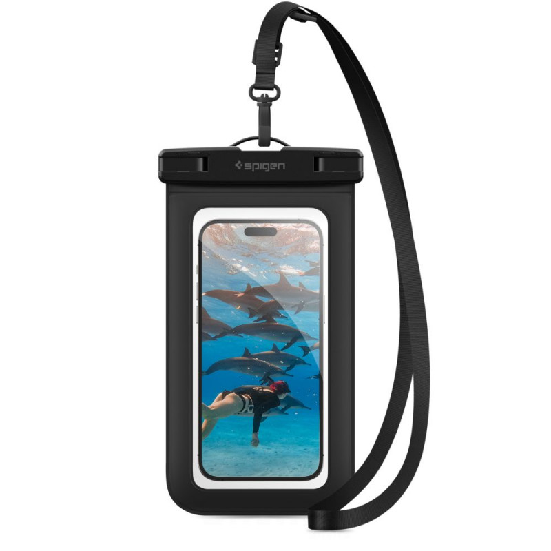 Spigen A601 Aqua Shield universelle wasserdichte Hülle, schwarz