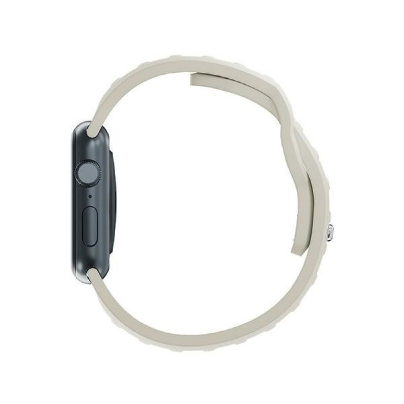 3mk Silikon-Uhrenarmband für Apple Watch 42/44/45/49 mm, beige