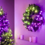 Twinkly beleuchteter Kranz 50 RGB LED, grünes Kabel, Stecker Typ C, 60 cm