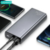 USAMS PB59 US-CD165 Powerbank 30000 mAh, 65 W, 2x QC3.0 + PD, schwarz, mit USB-C-auf-USB-C-Kabel