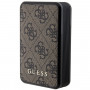Guess GUPB10DP4GEGW Powerbank 10000 mAh, 18 W, 4G Leather Metal Logo, braun