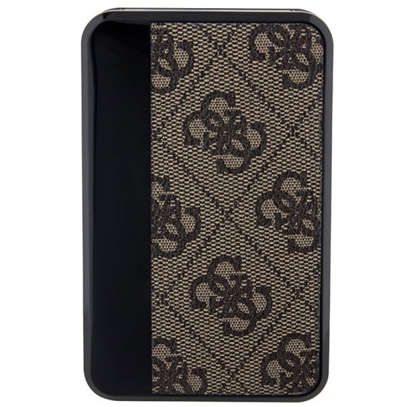 Guess GUPB10DP4GEGW Powerbank 10000 mAh, 18 W, 4G Leather Metal Logo, braun