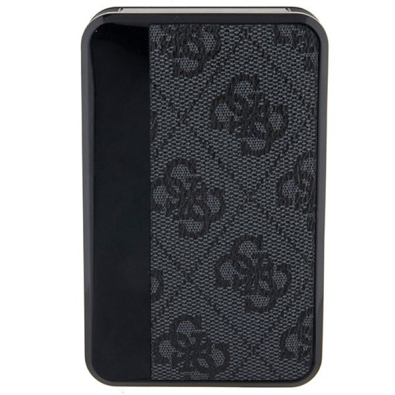 Guess GUPB10DP4GEGK Powerbank 10000 mAh, 18 W, 4G Leather Metal Logo, schwarz