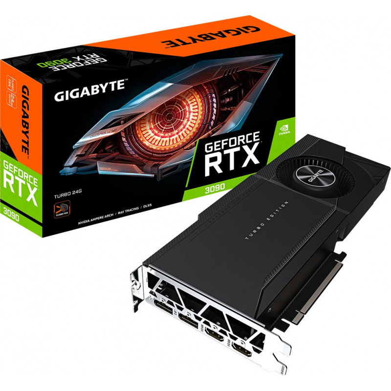 Gigabyte GeForce RTX 3090 Turbo 24G Grafikkarte, 24 GB, GV-N3090TURBO-24GD