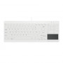 Active Key AK-C7412 USB-Tastatur, französisches Layout, weiß