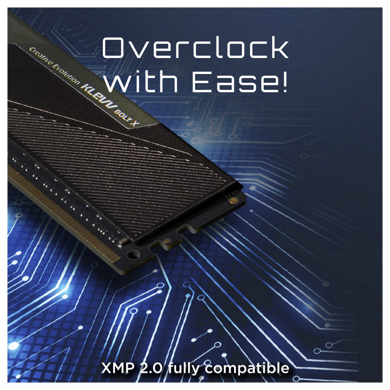 Klevv BOLT X KD48GU880-36A180U DDR4-Speicherkit, 16 GB (2 x 8 GB), 3600 MHz