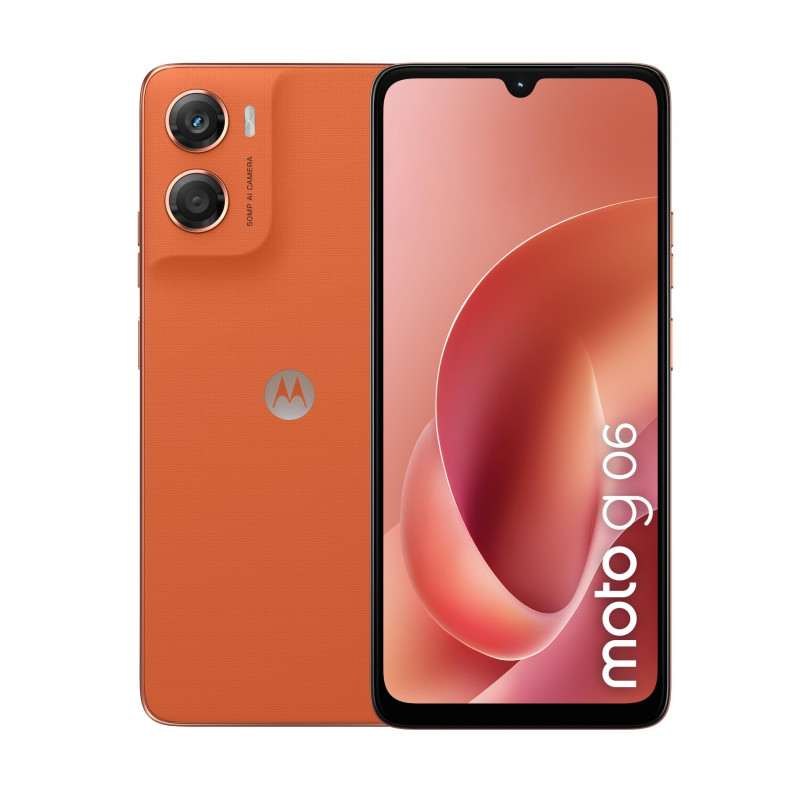 Motorola XT2535-3 Moto G06 4G Smartphone, 4 GB RAM, 64 GB, Orange (EU)