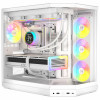 HYTE Y50 Snow White PC-Gehäuse, Weiß, Hartglas x 3