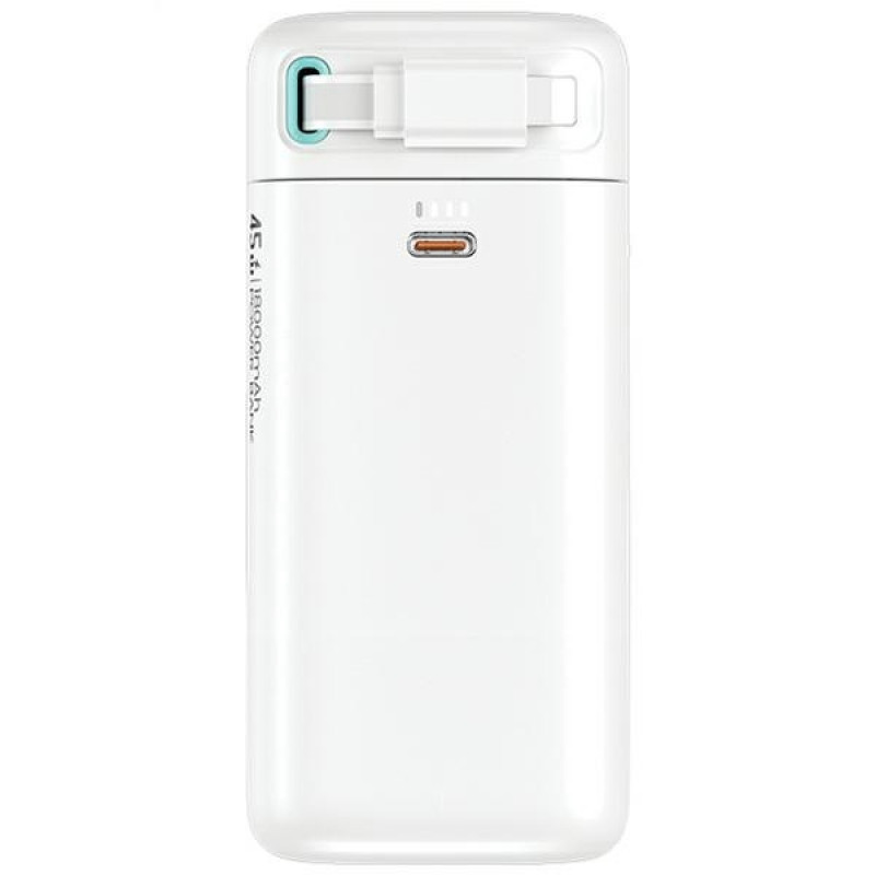 USAMS US-CD217 XMF Series Powerbank 18000 mAh, PD 45W Schnellladung, mit Lightning-Kabel, schwarz