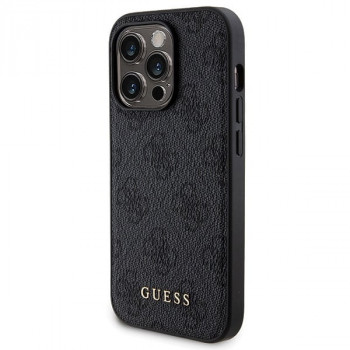 Guess GUBPM5P14L4GEMGK Apple iPhone 14 Pro Hardcase + 5000 mAh MagSafe Powerbank Bundle, 4G Metal Logo, schwarz