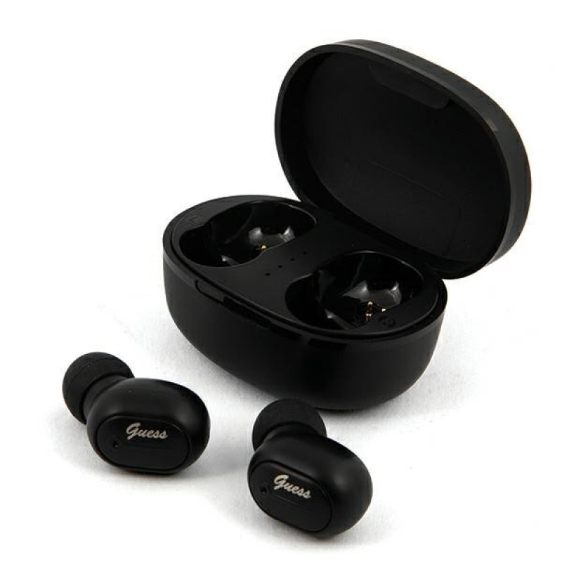 Guess GUTWST30BK drahtlose TWS-In-Ear-Kopfhörer mit Dockingstation, Bluetooth 5.0, schwarz