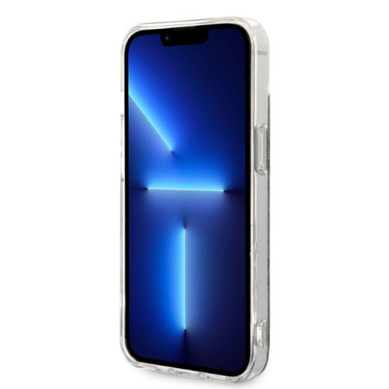 Guess GUBPP14SH4EACSW Hardcase für Apple iPhone 14 + Wireless Charger, 4G Print, MagSafe, braun
