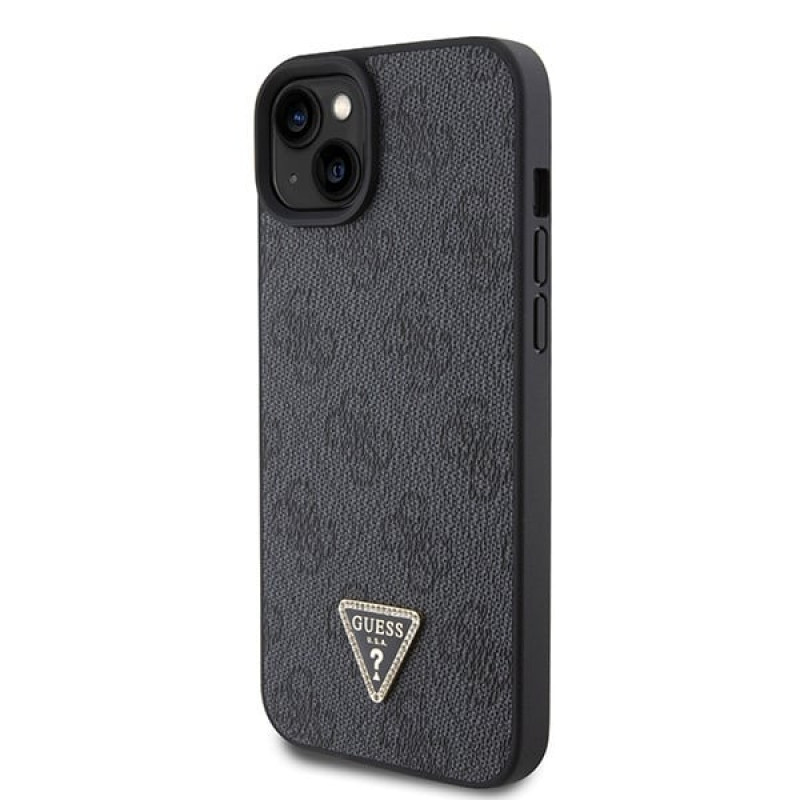 Guess GUHCP15MP4TDSCPK Apple iPhone 15 Plus / 14 Plus Hardcase, Crossbody 4G Metal Logo, Schwarz