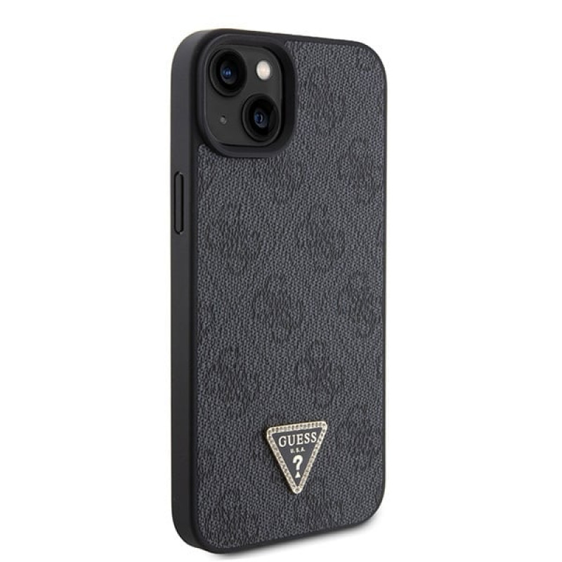Guess GUHCP15MP4TDSCPK Apple iPhone 15 Plus / 14 Plus Hardcase, Crossbody 4G Metal Logo, Schwarz