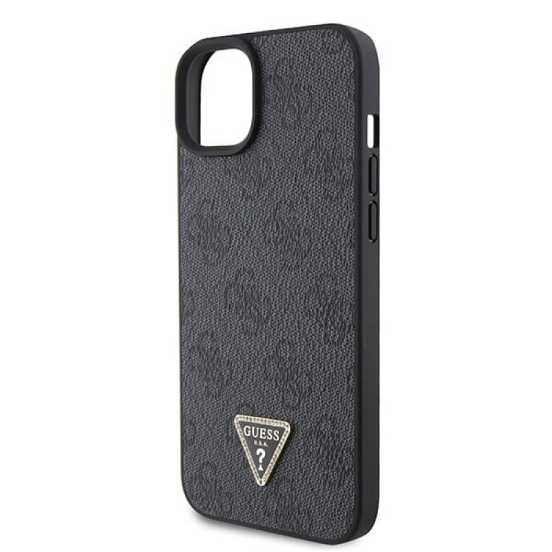 Guess GUHCP15MP4TDSCPK Apple iPhone 15 Plus / 14 Plus Hardcase, Crossbody 4G Metal Logo, Schwarz