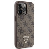 Guess GUHCP13LP4TDSCPW Apple iPhone 13/13 Pro braunes Hardcase, Crossbody 4G Metal Logo