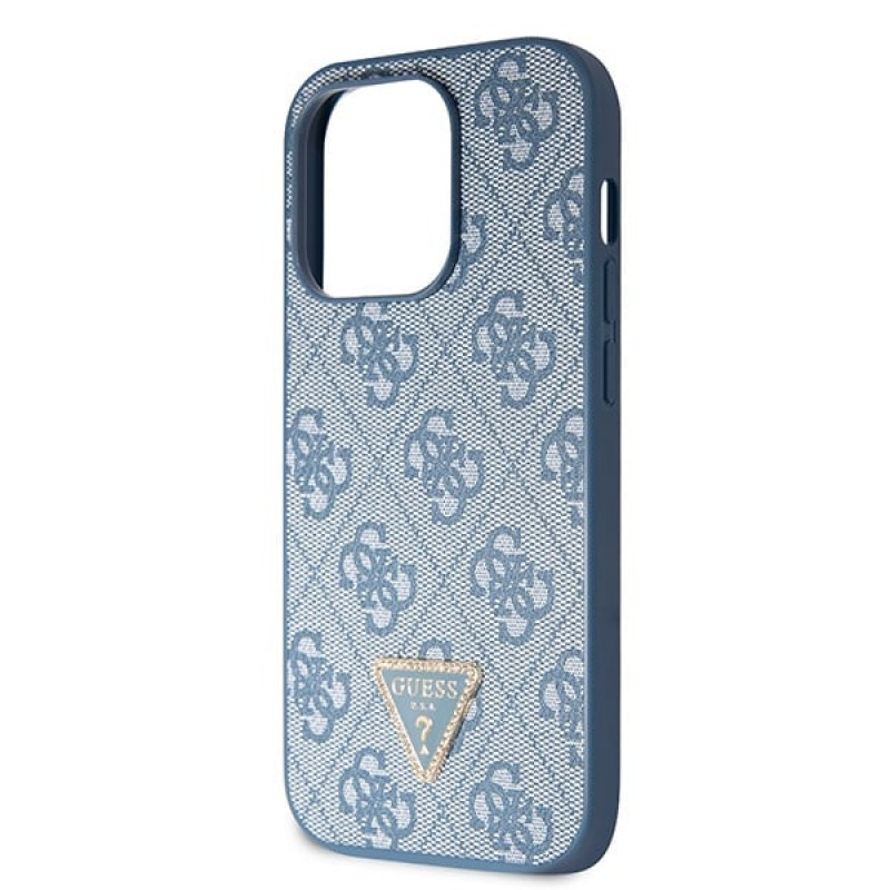 Guess GUHCP14XP4TDSCPB Apple iPhone 14 Pro Max blaues Hardcase, Crossbody 4G Metal Logo