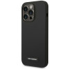 Karl Lagerfeld KLHMP14LSLMP1K Apple iPhone 14 Pro schwarzes Hardcase, Silicone Plaque, MagSafe