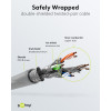Goobay CAT 6 Patchkabel S/FTP (PiMF), 5 m, grau, 10er-Set, Kupferleiter (CU), halogenfreier Mantel (LSZH)