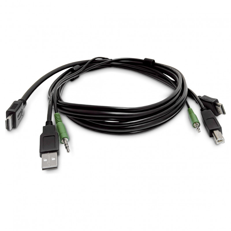 StarTech.com SKHDMMKVM-06-TAA TAA-konformes HDMI-KVM-Kabel, USB 2.0, 3,5-mm-Audio, 1,8 m