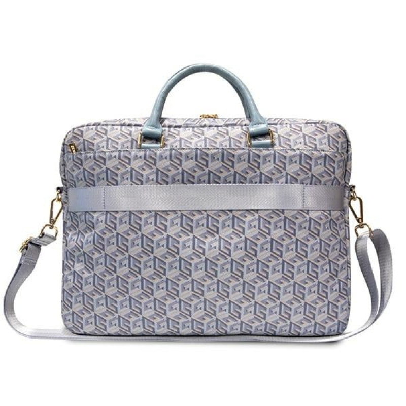 Guess GCube Stripes GUCB15HGCFSEB Laptoptasche, bis 16 Zoll, blau