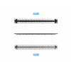 StarTech.com C6PANELSTP481U 48-Port 1U Blind-Keystone-Patchpanel, CAT6A, 48,3 cm (19 in), schwarz