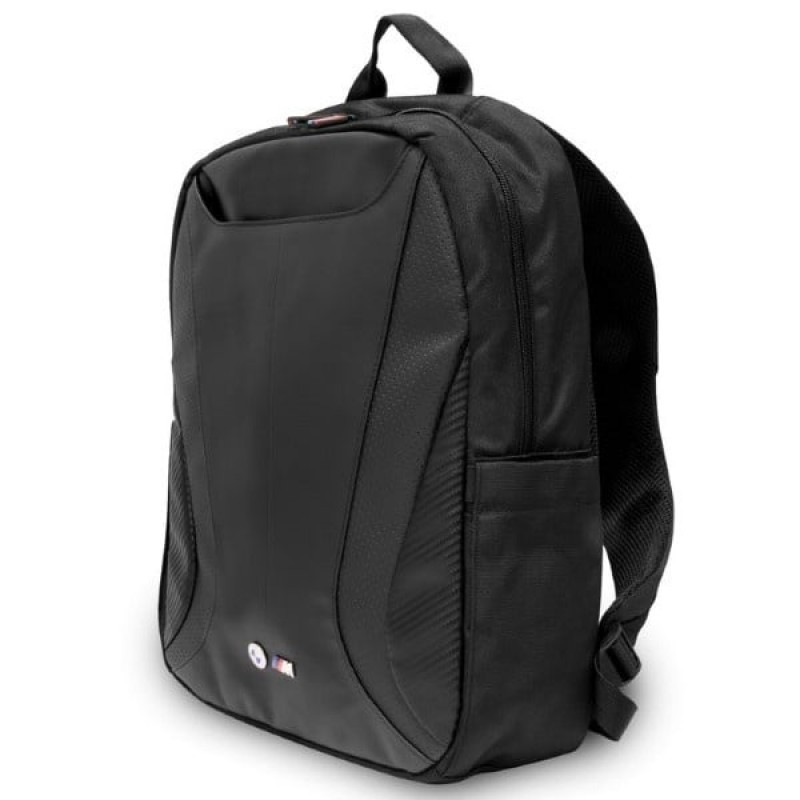 BMW BMBP15SPCTFK 16-Zoll-Rucksack, Carbon&Leather Tricolor, schwarz