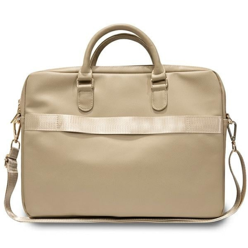 Guess GUCB15ZPGSTEGD 16-Zoll-Laptoptasche, Triangle 4G, light gold