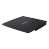 B-Tech BT7033/B Kleines AV-Zubehörregal (Stahl) zur Kragenmontage, 300 x 300 mm, schwarz