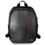BMW BMBPCO15CAPRBK Rucksack, 16 Zoll, schwarz Carbon Red Stripe