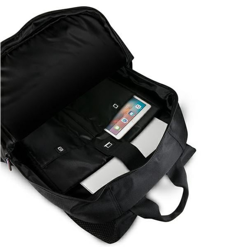 BMW BMBPCO15CAPRBK Rucksack, 16 Zoll, schwarz Carbon Red Stripe