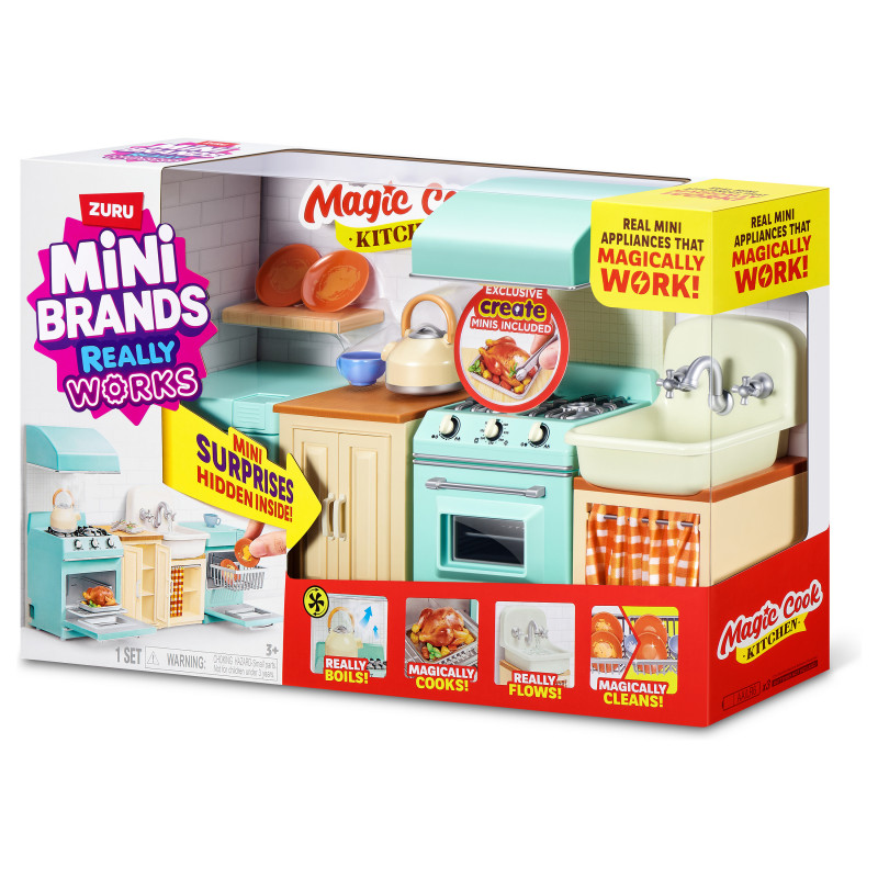 ZURU Mini Brands Magic Cook Kitchen Spielset Serie 1