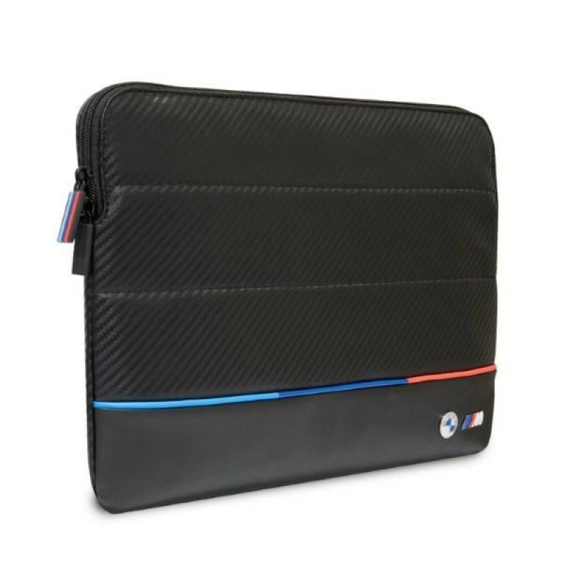 BMW BMCS16PUCARTCBK Laptophülle, 16 Zoll, schwarz Carbon Tricolor