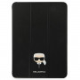 Karl Lagerfeld KLFC11OKHK Book Cover für Apple iPad Pro 11 2021 3. Gen., schwarz Saffiano Karl Head