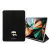 Karl Lagerfeld KLFC11OKHK Book Cover für Apple iPad Pro 11 2021 3. Gen., schwarz Saffiano Karl Head