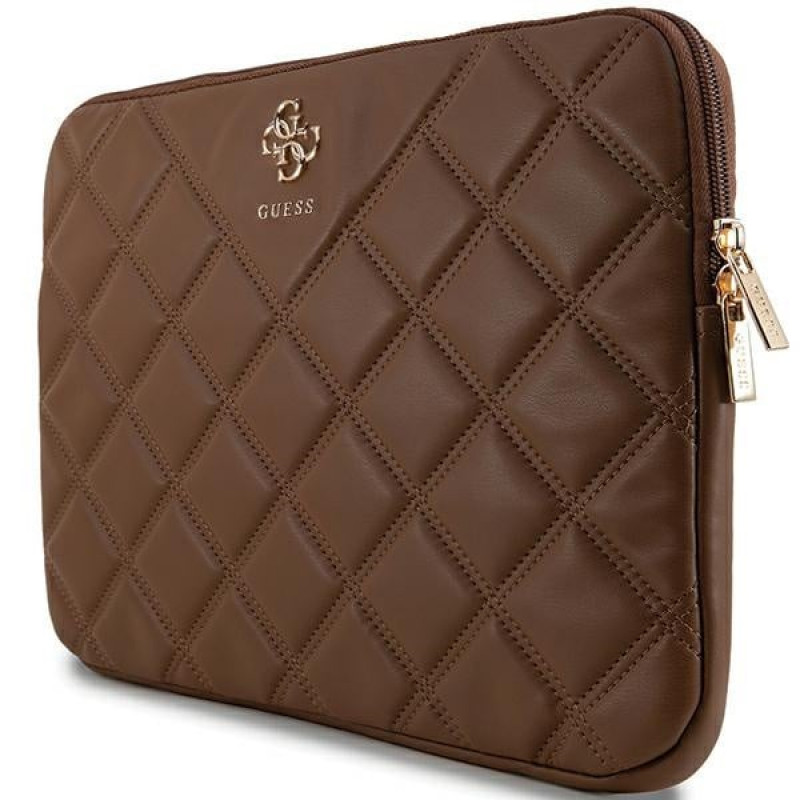 Guess Quilted 4G Laptophülle GUCS14ZPSQSSGW 14", braun