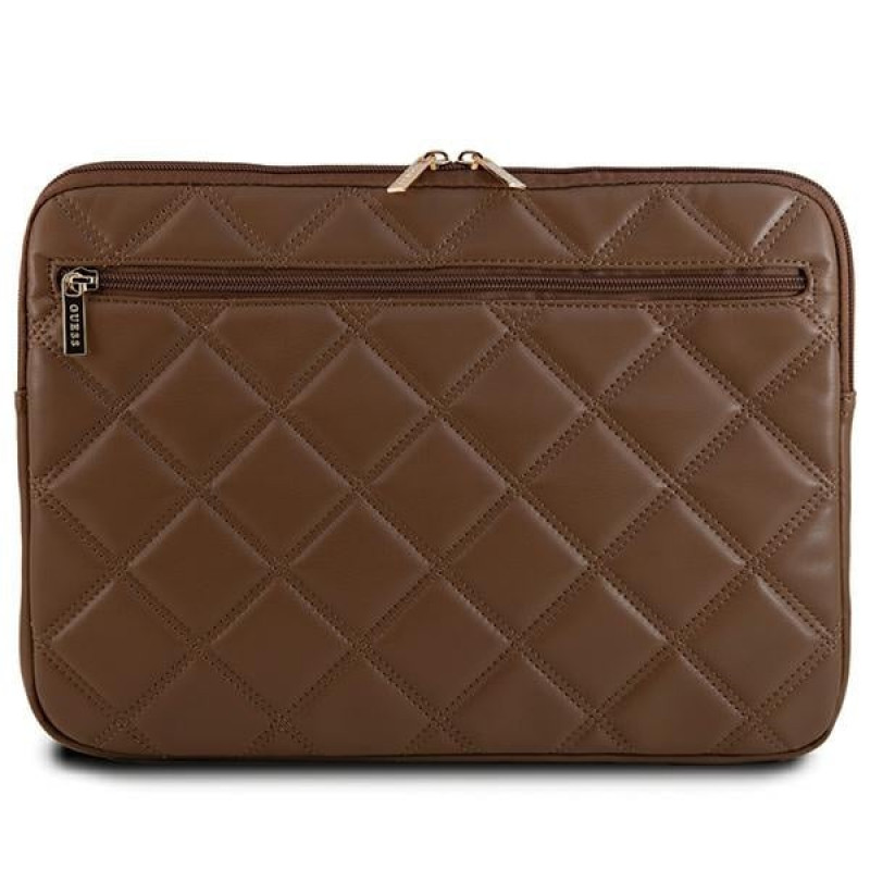 Guess Quilted 4G Laptophülle GUCS14ZPSQSSGW 14", braun