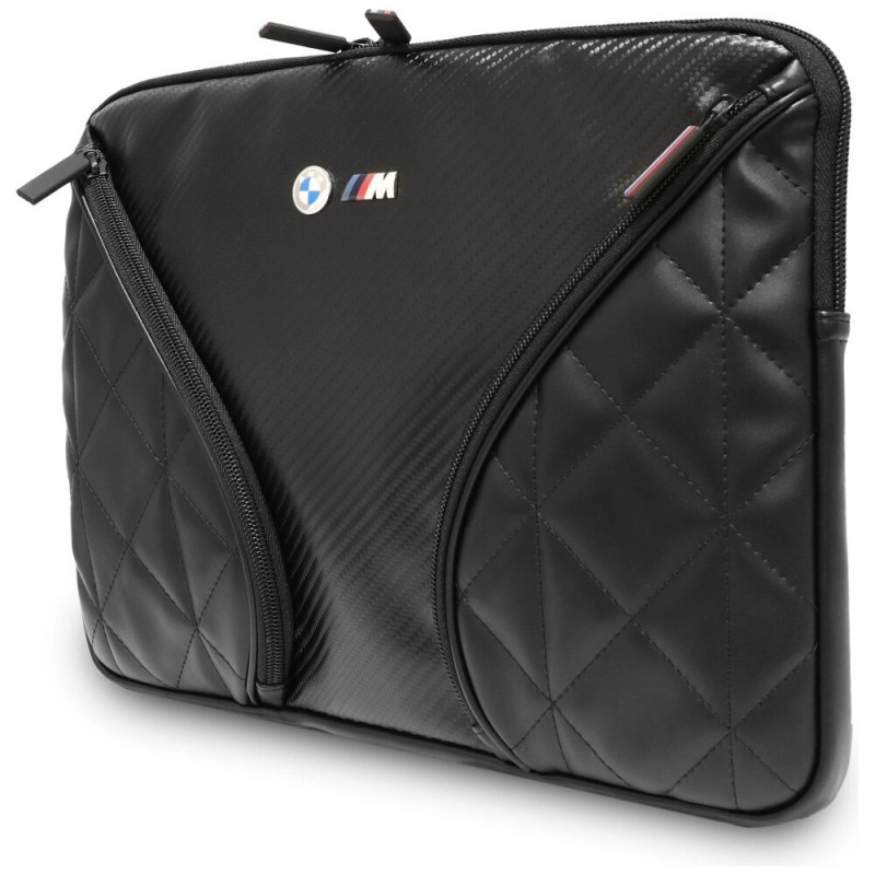 BMW Carbon Pockets & Metal Logo Laptophülle 14", schwarz