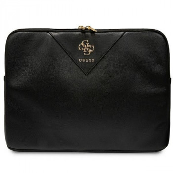 Guess GUCS16ZPGSTEGK ZIP Leather Triangle 4G Laptophülle 16", schwarz