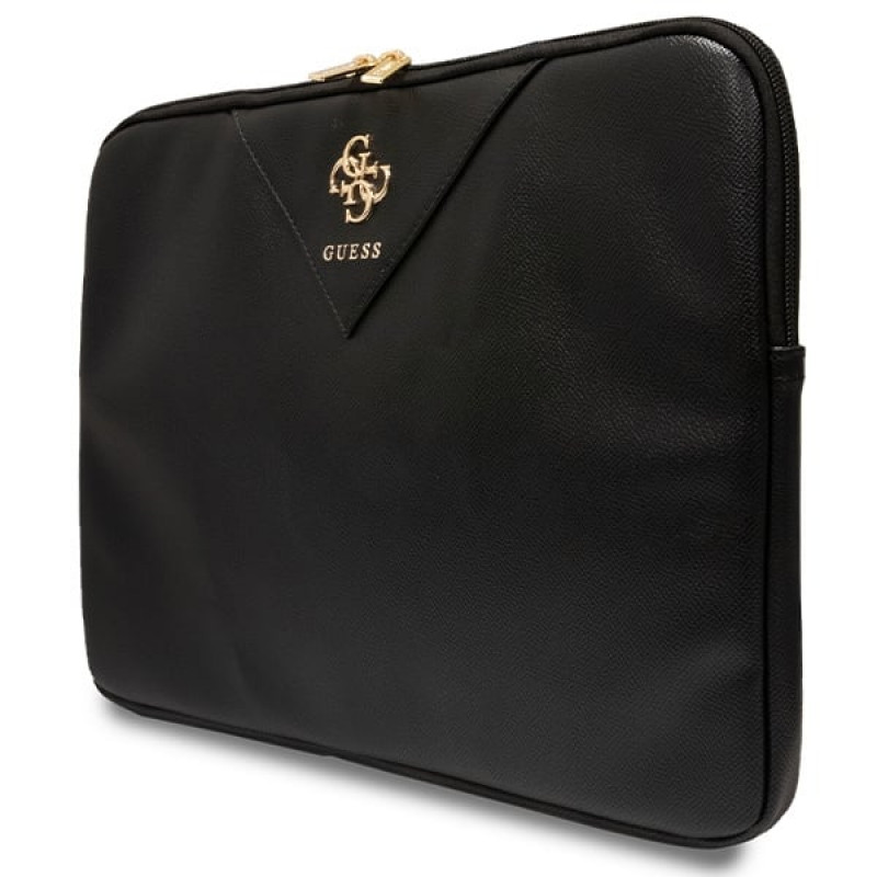 Guess GUCS16ZPGSTEGK ZIP Leather Triangle 4G Laptophülle 16", schwarz