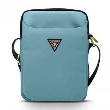 Guess GUTB10NTMLLB Nylon Triangle Logo Tablet-Tasche für Tablets bis 10,2", blau