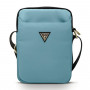 Guess GUTB10NTMLLB Nylon Triangle Logo Tablet-Tasche für Tablets bis 10,2", blau